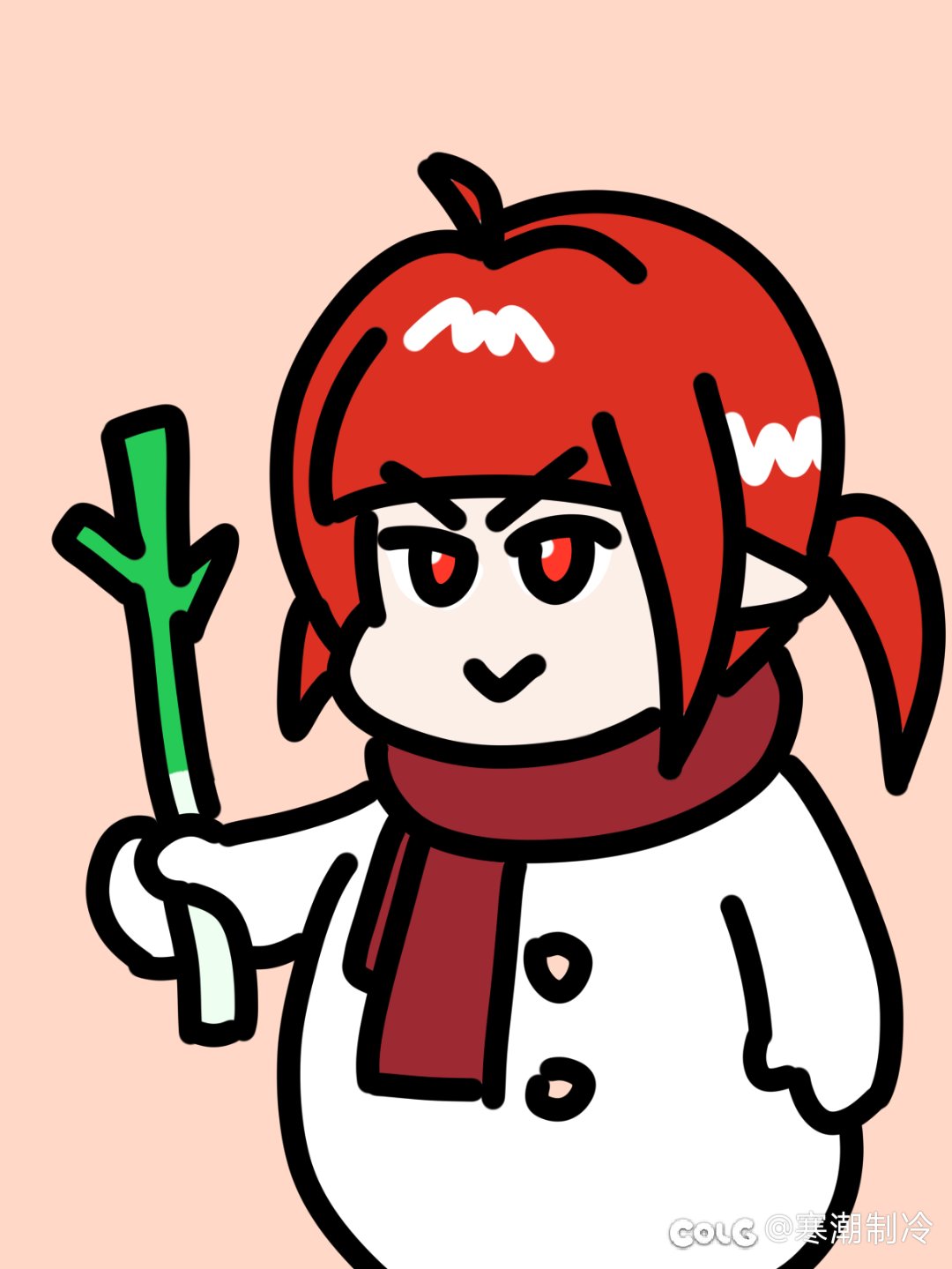 井盖:你算哪根葱（表情包绘制）1