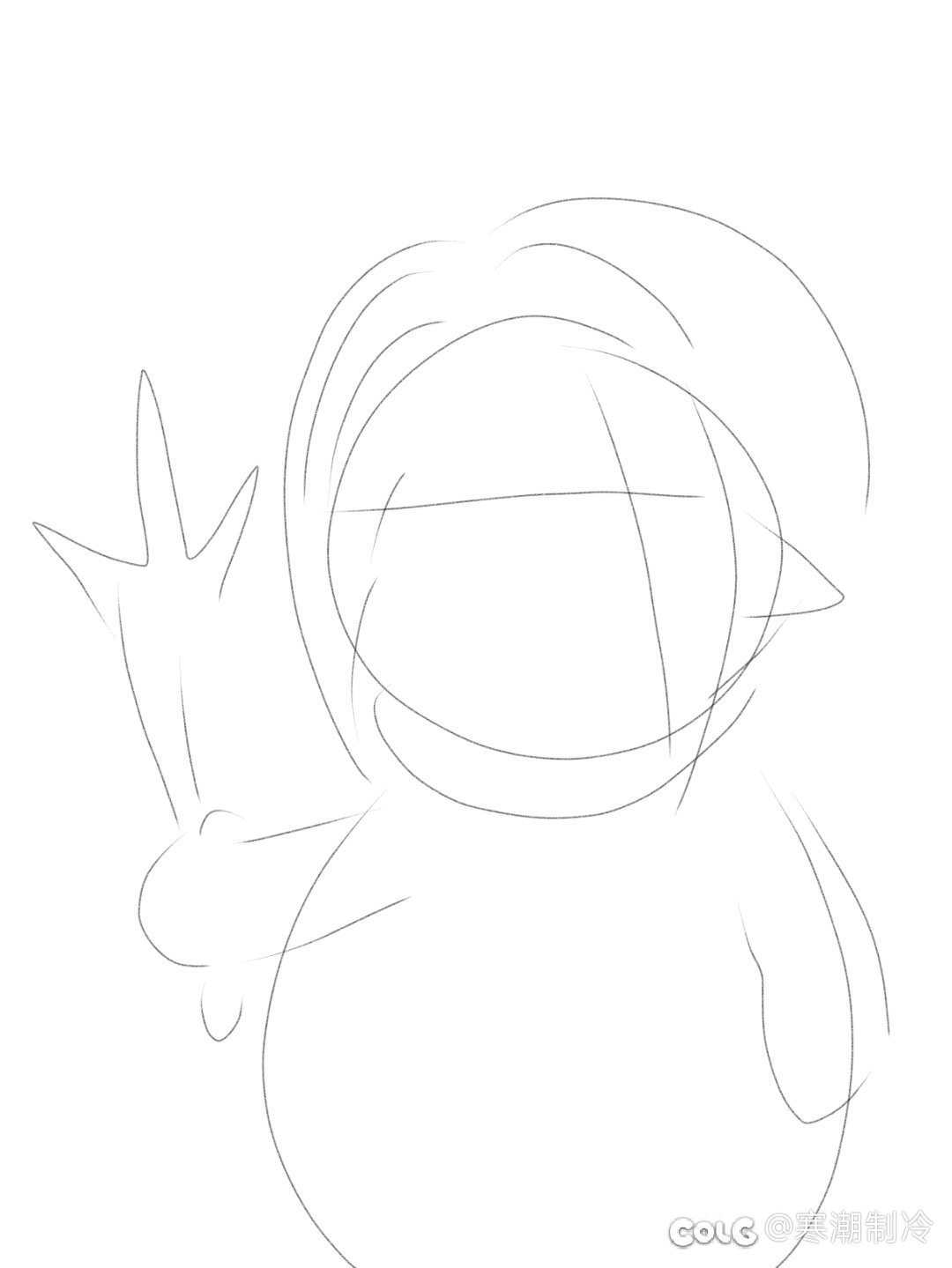 井盖:你算哪根葱（表情包绘制）3