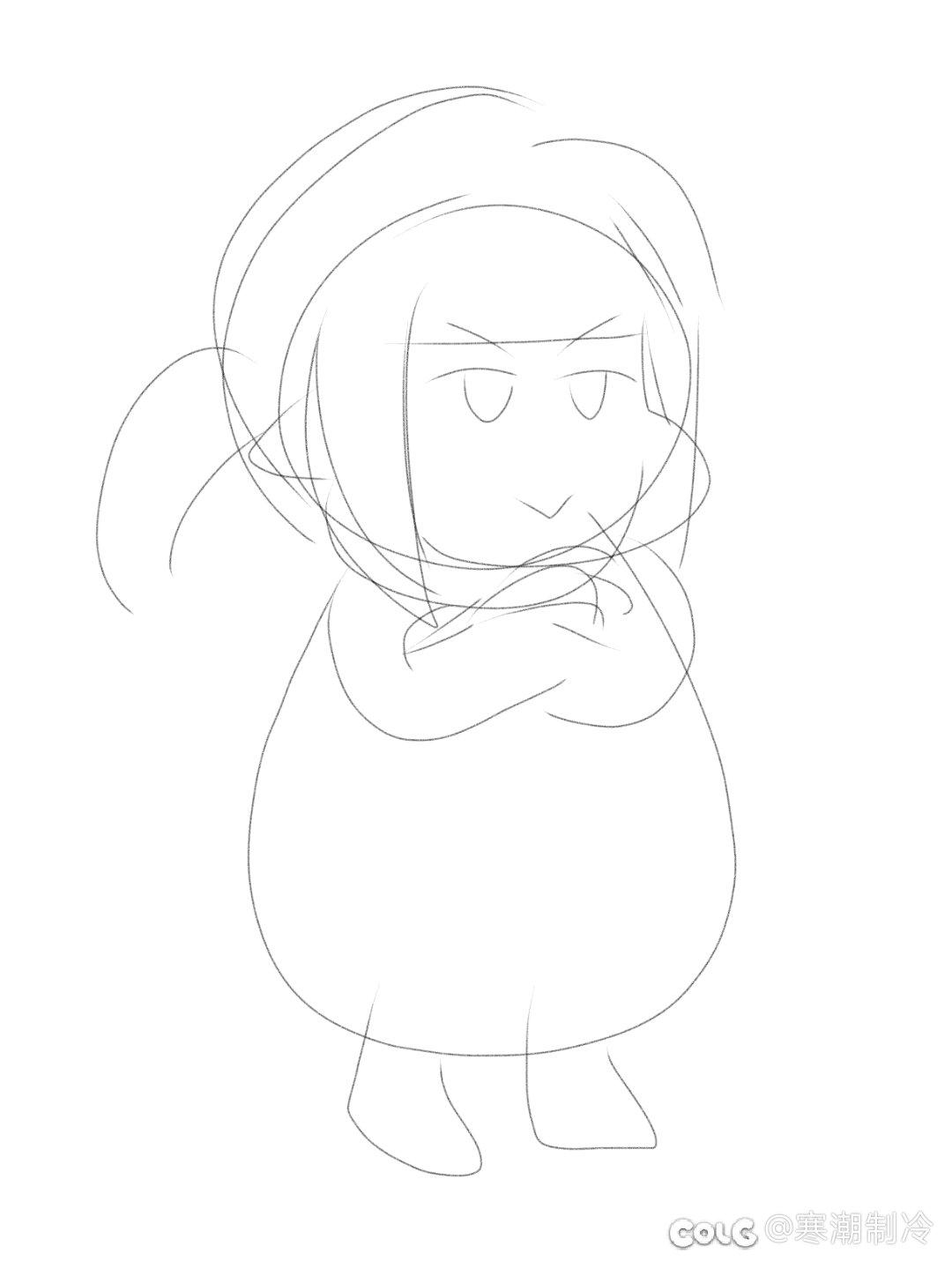 井盖:可把我牛必坏了（表情包绘制）3