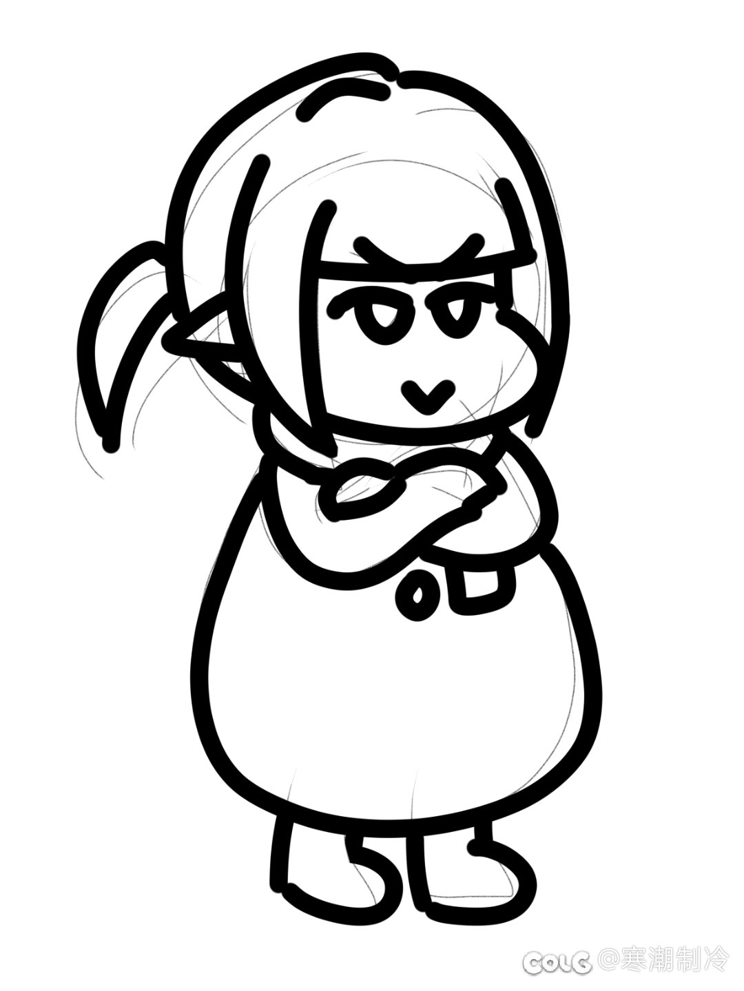 井盖:可把我牛必坏了（表情包绘制）5