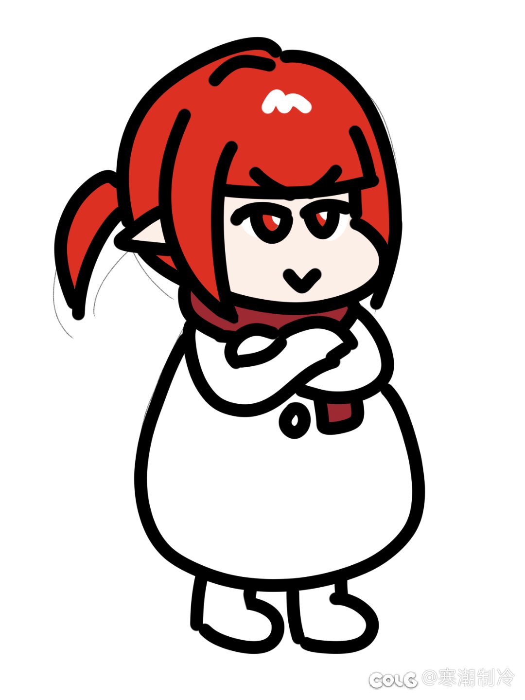 井盖:可把我牛必坏了（表情包绘制）6