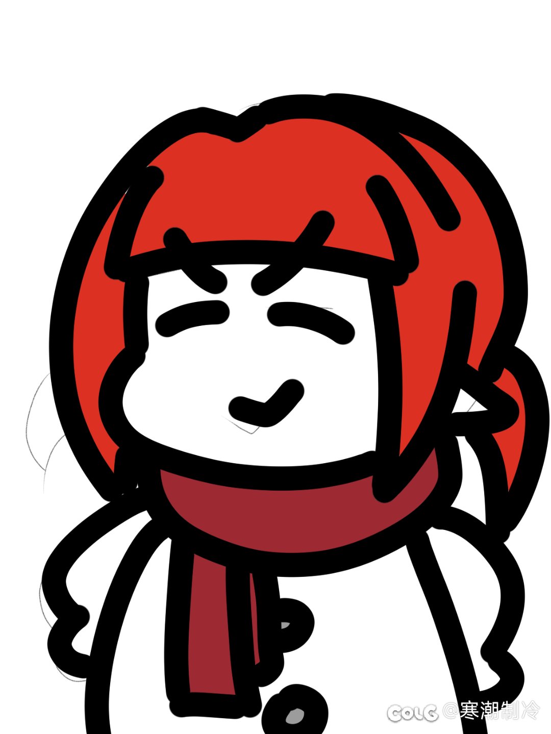 脸肿井盖（表情包绘制）6