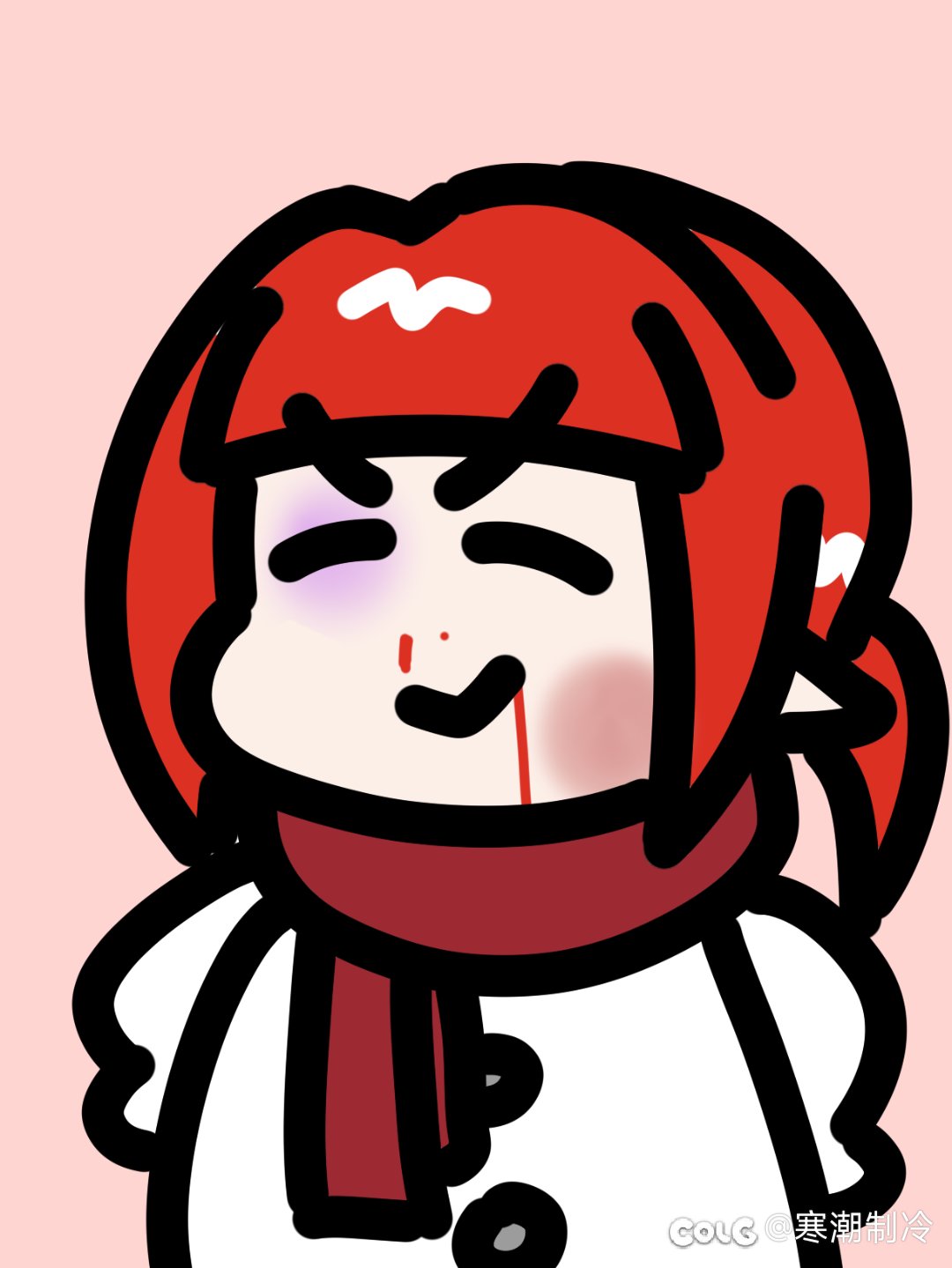 脸肿井盖（表情包绘制）7