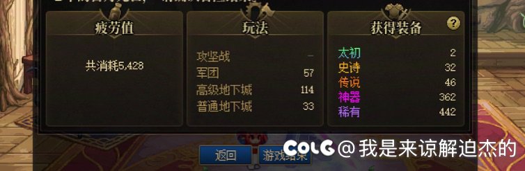 记录下57角色周本结束1太初1