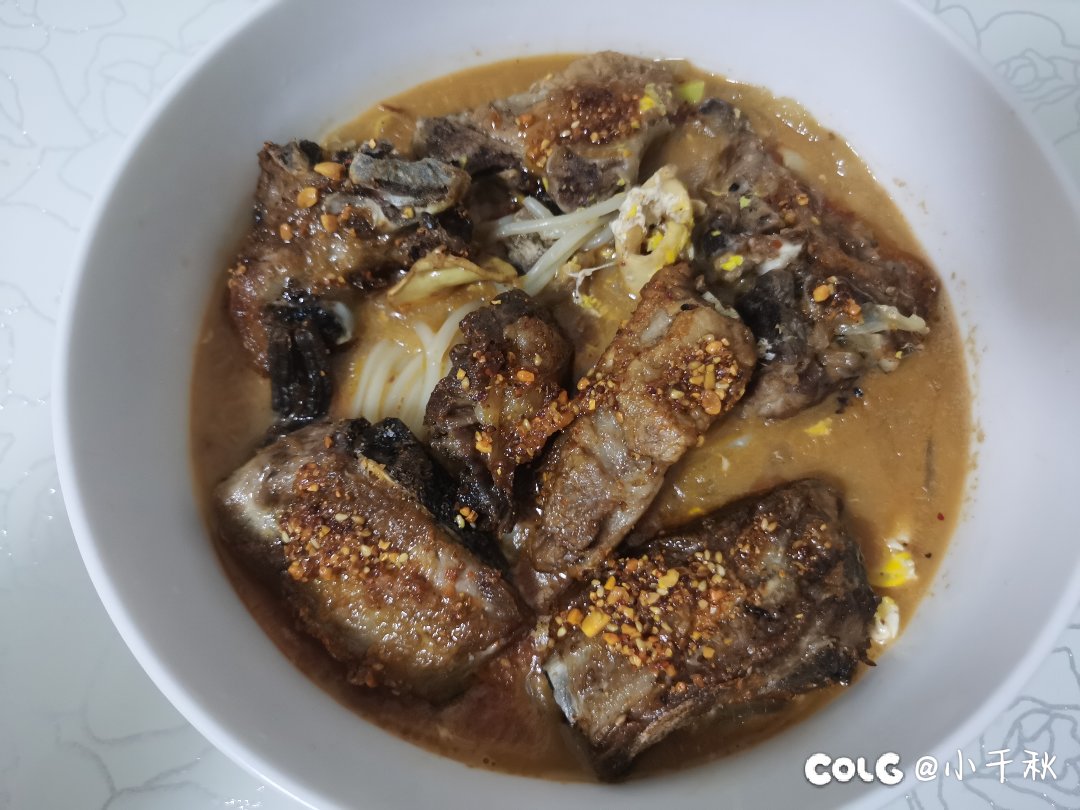 自己做的米线！！1