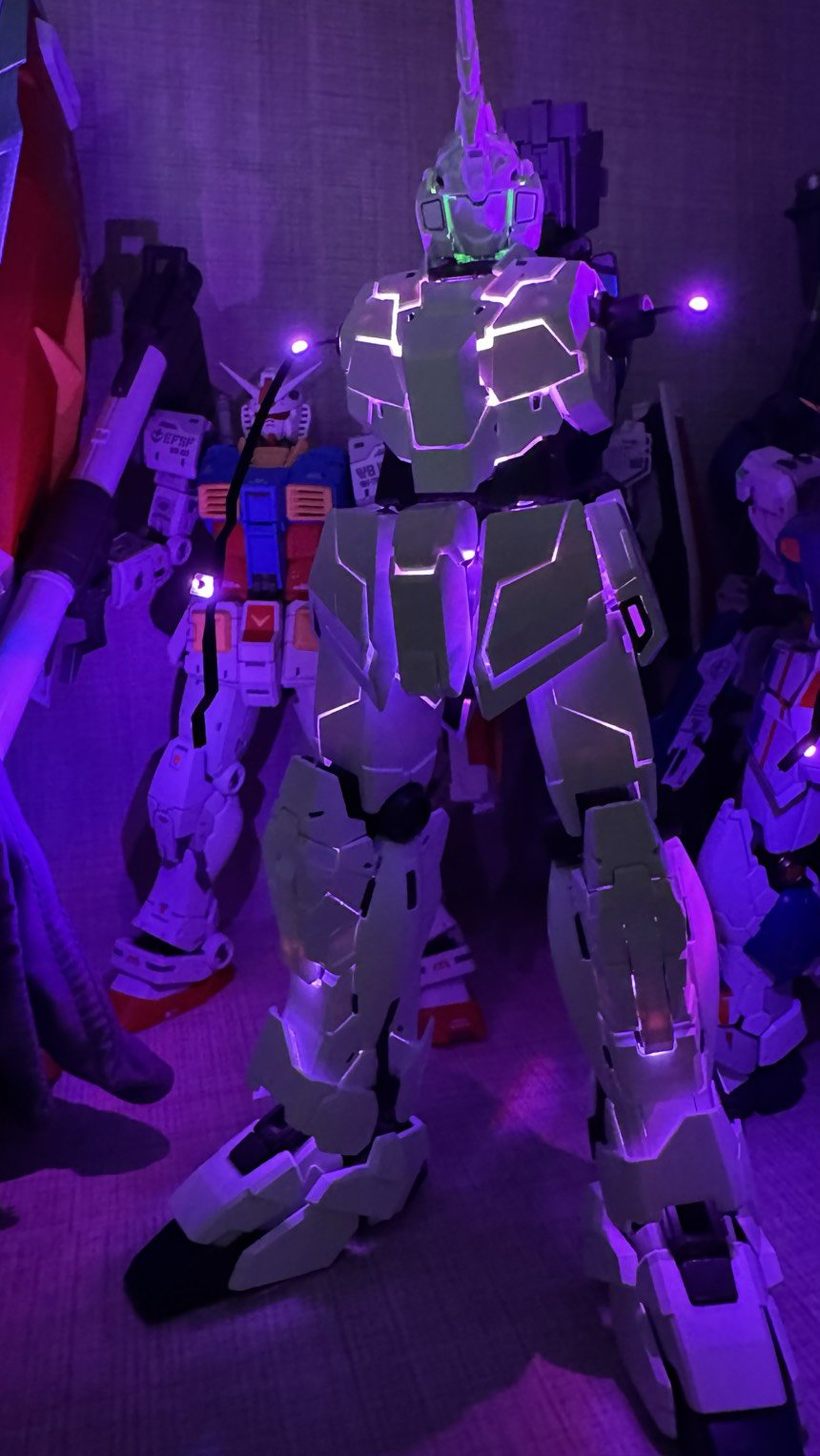 【模型水】也算是终于给憋出来了，万代MGEX独角兽2