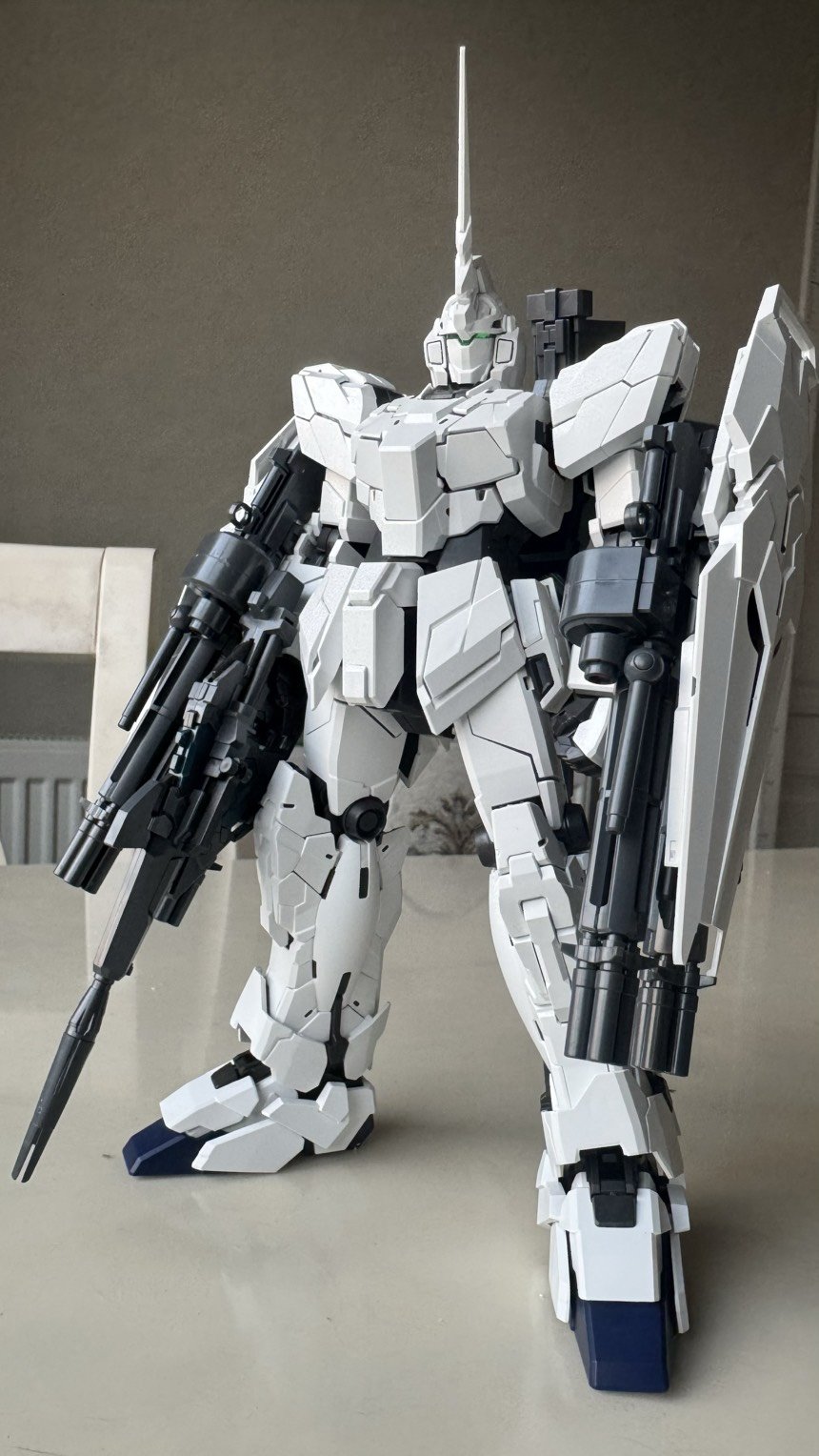 【模型水】也算是终于给憋出来了，万代MGEX独角兽3