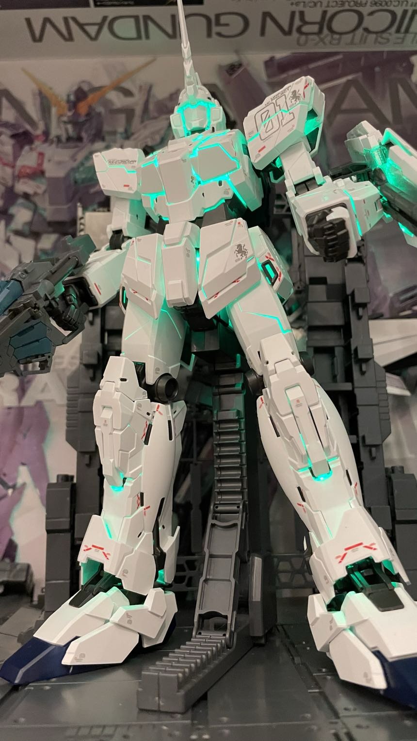 【模型水】也算是终于给憋出来了，万代MGEX独角兽5