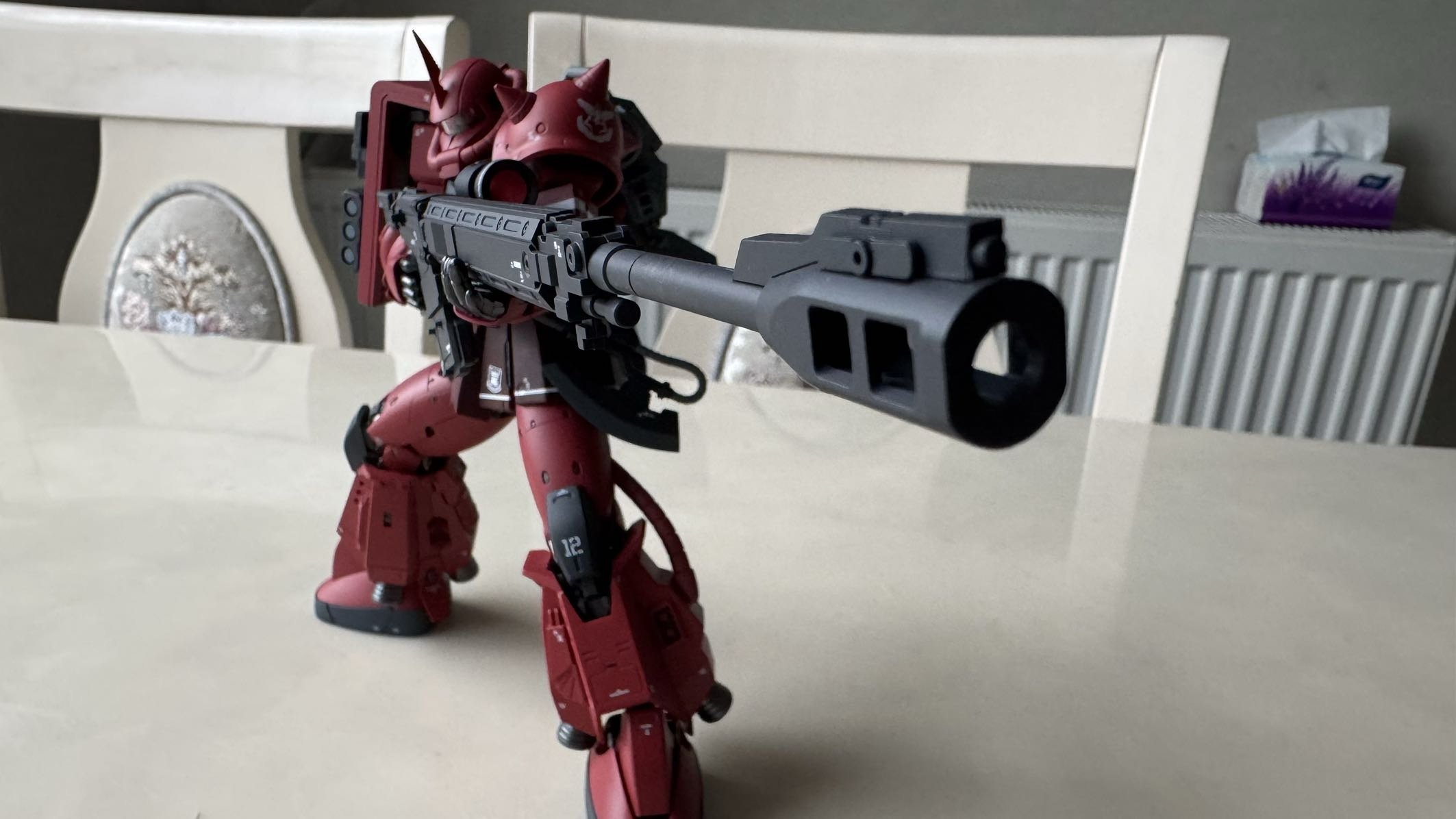 【模型水】海洋堂小丑女和万代FIX夏亚专用高机动扎古6