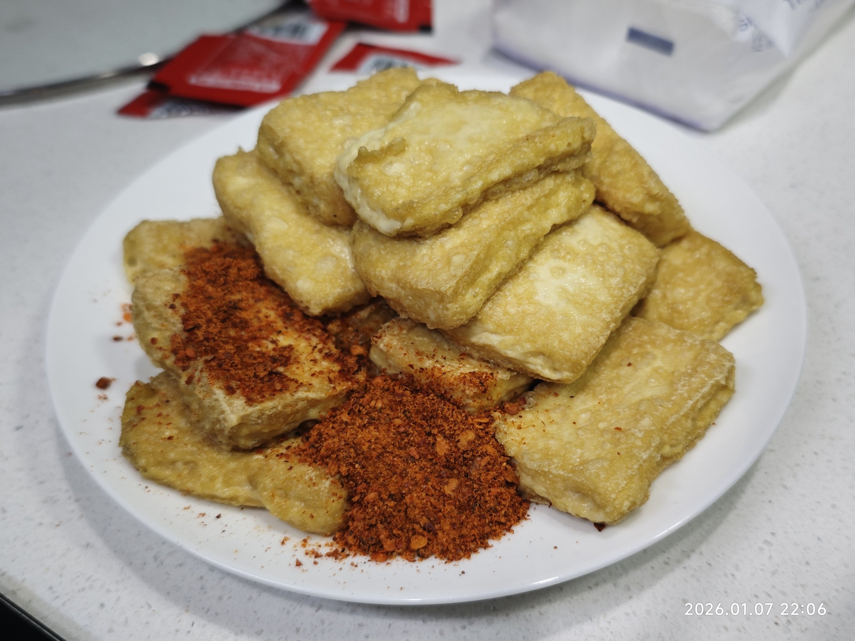 实在没东西吃了 煎点豆腐吧1