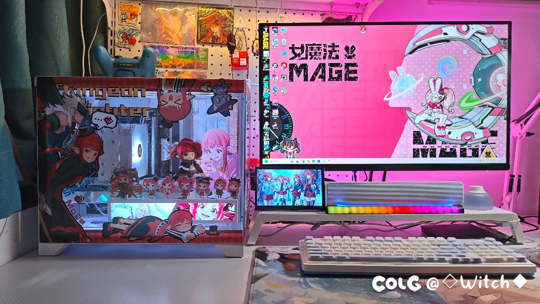 【完工纪念】男鬼剑女法主题机箱，女法桌搭1