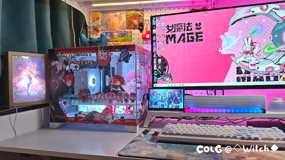 【完工纪念】男鬼剑女法主题机箱，女法桌搭2