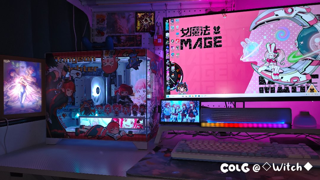 【完工纪念】男鬼剑女法主题机箱，女法桌搭3