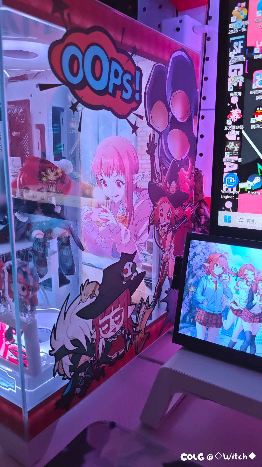 【完工纪念】男鬼剑女法主题机箱，女法桌搭4