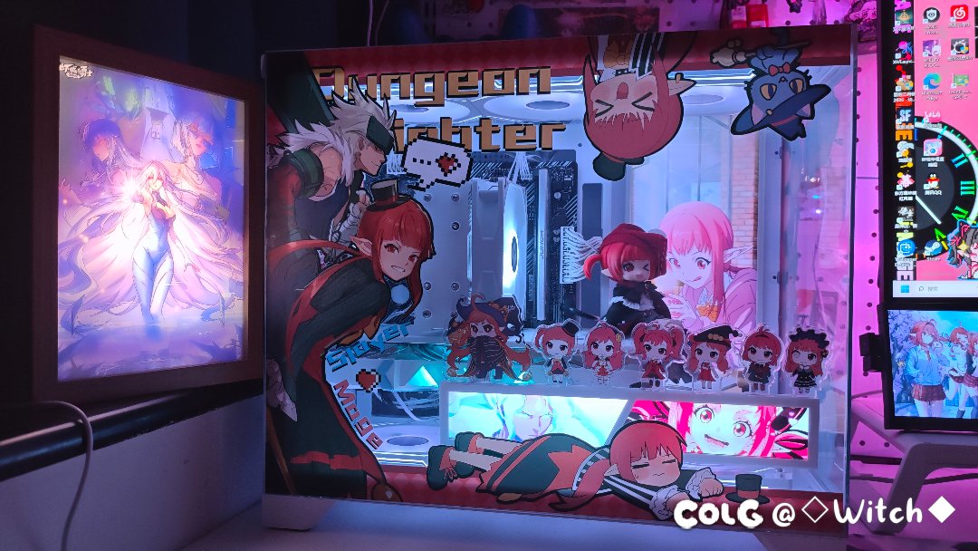 【完工纪念】男鬼剑女法主题机箱，女法桌搭5